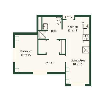 Kaplan-BentleyCommons-paragonvillage-floorplan-onebedroom-layout